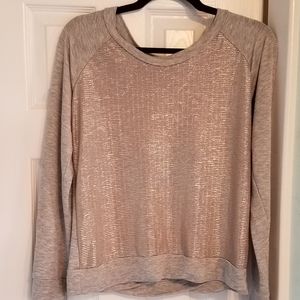 Cute silver and gray sweatshirt